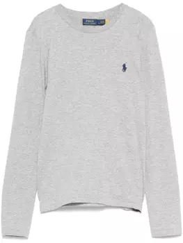 Футболка Polo Ralph Lauren из джерси с длинными рукавами, серый