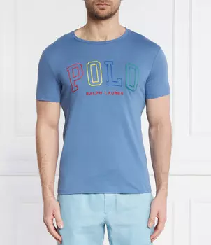 Футболка POLO RALPH LAUREN JERSEY Slim Fit, синий