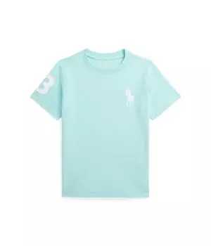 Футболка Polo Ralph Lauren Kids Big Pony Cotton Jersey Tee, цвет Parakeet