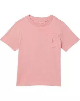 Футболка Polo Ralph Lauren Kids Cotton Jersey Pocket Tee, цвет Faded Peony