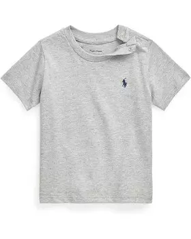 Футболка Polo Ralph Lauren Kids Cotton Jersey Crew Neck Tee, цвет Andover Heather
