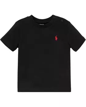 Футболка Polo Ralph Lauren Kids Cotton Jersey Crew Neck Tee, цвет Polo Black