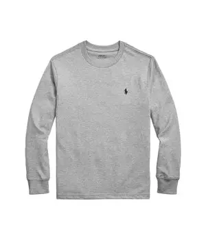 Футболка Polo Ralph Lauren Kids Cotton Jersey Long, цвет Andover Heather