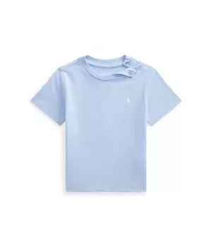 Футболка Polo Ralph Lauren Kids Cotton Jersey Crewneck Tee, цвет Office Blue/C1751