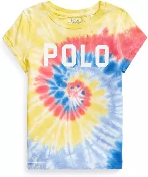 Футболка Polo Ralph Lauren Logo Cotton Jersey Tee, цвет Watercolor/Tie-Dye
