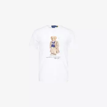 Футболка Polo Ralph Lauren Polo Bear с принтом, белый