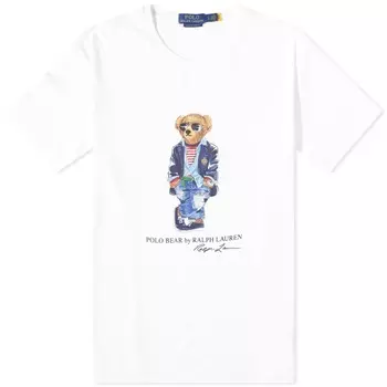 Футболка Polo Ralph Lauren Regatta Bear, белый