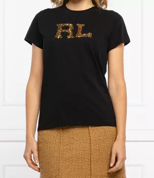 Футболка POLO RALPH LAUREN regular fit, черный