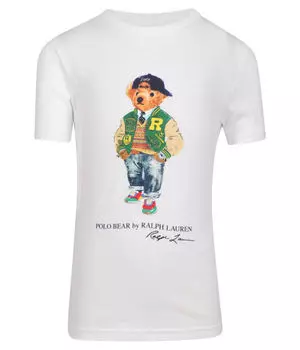 Футболка Polo Ralph Lauren Regular Fit с принтом, белый