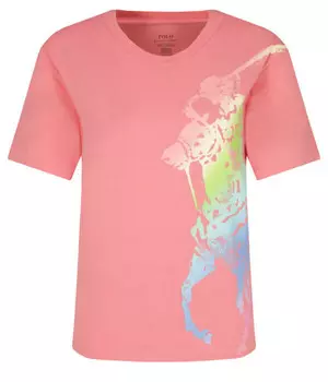 Футболка Polo Ralph Lauren Relaxed Fit, розовый
