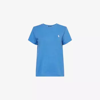 Футболка Polo Ralph Lauren с круглым вырезом и вышивкой, синий