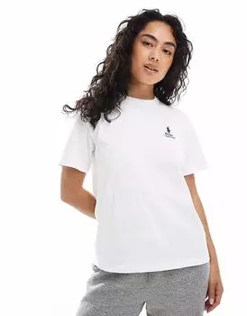 Футболка Polo Ralph Lauren с логотипом на груди, свободного кроя, белого цвета