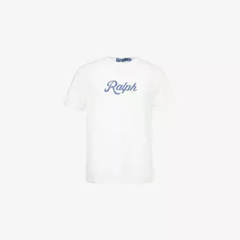 Футболка Polo Ralph Lauren с принтом и круглым вырезом, белый