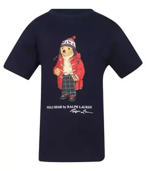 Футболка Polo Ralph Lauren с рисунком, темно-синий
