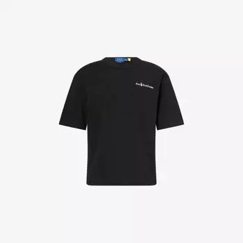 Футболка Polo Ralph Lauren с вышитым логотипом и круглым вырезом, черный