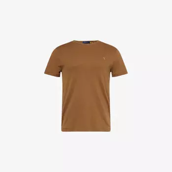 Футболка Polo Ralph Lauren с вышитым логотипом, коричневый