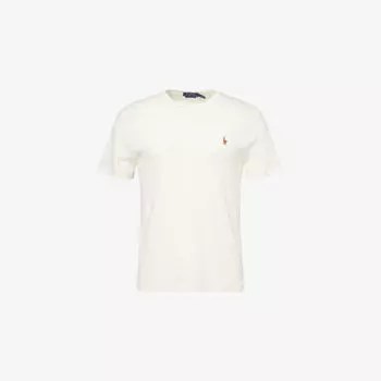 Футболка Polo Ralph Lauren с вышитым логотипом, бежевый