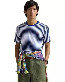 Футболка Polo Ralph Lauren Short Sleeve Animated Tees - Classic, цвет Blue Saturn/White