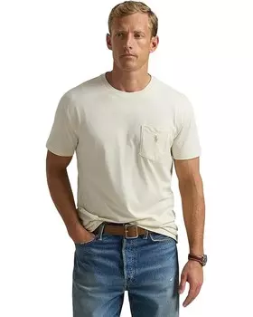 Футболка Polo Ralph Lauren Short Sleeve Solid Pocket Tee - Classic, цвет Parchment Cream