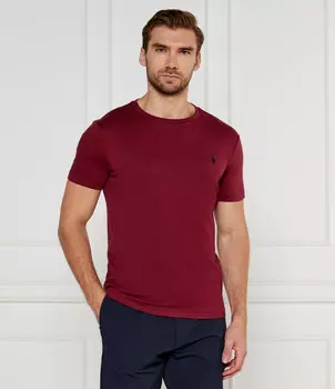 Футболка POLO RALPH LAUREN Slim Fit, бордо