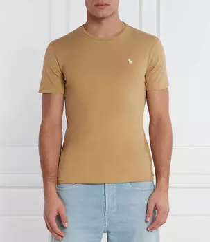 Футболка POLO RALPH LAUREN Slim Fit, коричневый