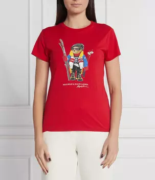 Футболка POLO RALPH LAUREN slim fit, красный