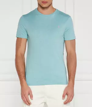 Футболка POLO RALPH LAUREN Slim Fit, небесно-голубой