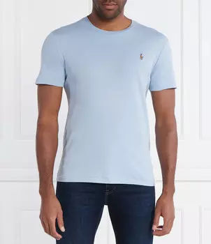 Футболка POLO RALPH LAUREN Slim Fit, небесно-голубой