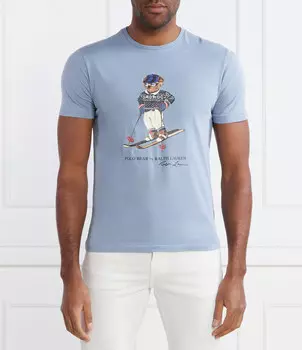 Футболка POLO RALPH LAUREN Slim Fit, небесно-голубой