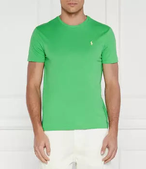 Футболка POLO RALPH LAUREN Slim Fit, зеленый