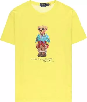 Футболка Polo Ralph Lauren Voyager Bear Graphic T-Shirt 'Yellow', желтый