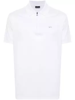 Футболка-поло с аппликацией логотипа Paul & Shark, белый