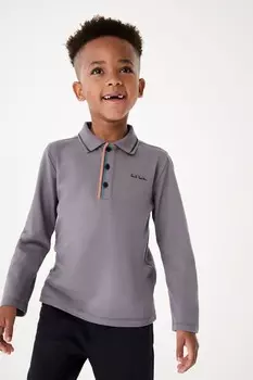 Футболка поло с длинными рукавами для мальчиков Paul Smith Junior, фиолетовый