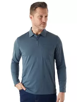 Футболка-поло с длинными рукавами Global Rohan, шиферно-серый