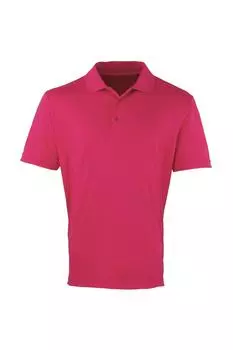 Футболка-поло с короткими рукавами Coolchecker Pique Premier, розовый