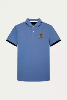 Футболка-поло с логотипом Heritage, синяя Debenhams, синий