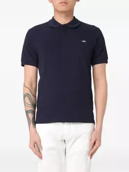 Футболка-поло с нашивкой-логотипом Add, синий