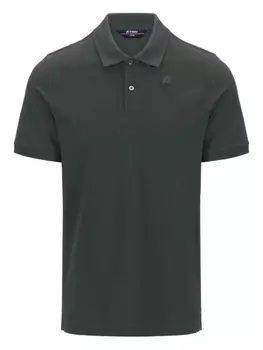 Футболка-поло с нашивкой-логотипом K-Way, зеленый