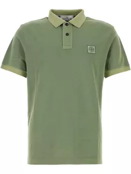 Футболка-поло с нашивкой-логотипом Stone Island, зеленый