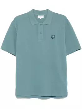 Футболка-поло с нашивкой на голову Bold Fox Maison Kitsun, синий