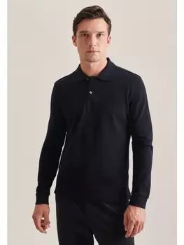 Футболка поло Seidensticker, темно-синий