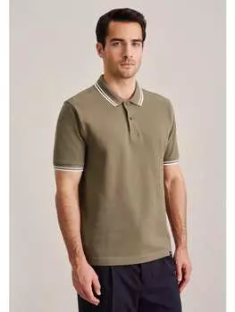 Футболка поло Seidensticker, зеленый