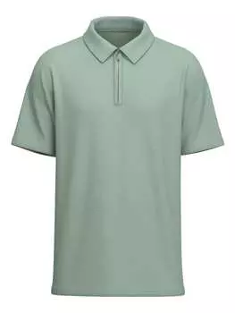 Футболка поло SELECTED HOMME, зеленый