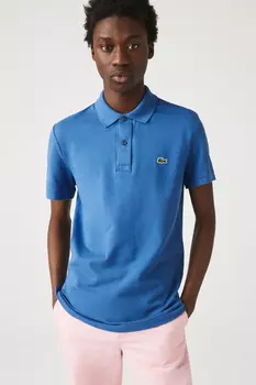 Футболка-поло – синяя – стандартного кроя Lacoste, синий