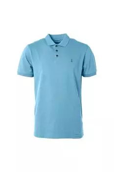 Футболка-поло – синяя – стандартного кроя No Excess, синий