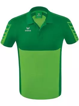 Футболка поло Six Wings Poloshirt erima, зеленый