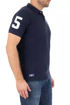 Футболка-поло – Темно-синяя – Классический крой SUPERDRY, темно-синий