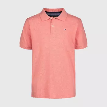 Футболка-поло Tommy Hilfiger Little Kids' Solid, персиковый