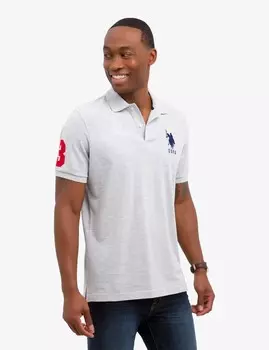 Футболка поло U.S. Polo Assn. Big Logo Solid, светло-серый