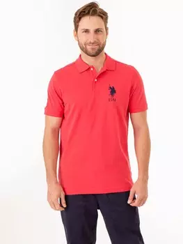 Футболка поло U.S. Polo Assn. Big Logo Solid, красный